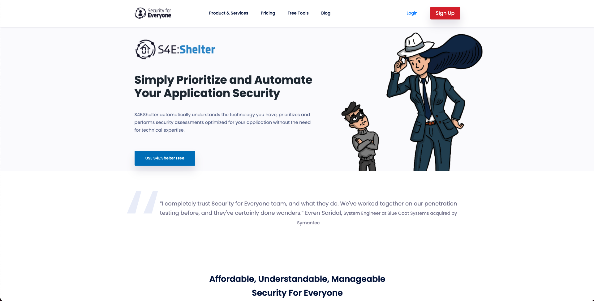 screenshot of Security for Everyone